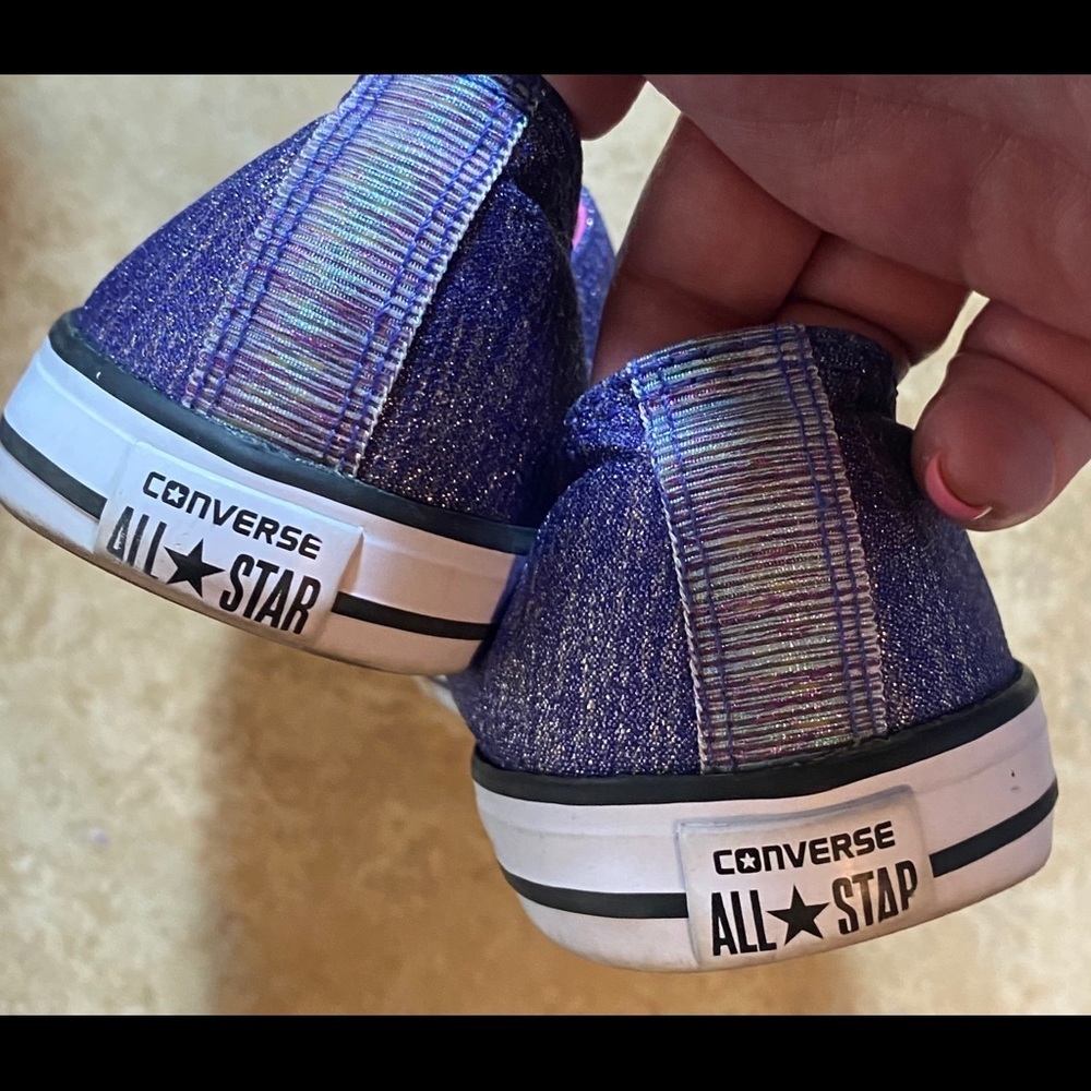 Converse purple metallic shoes - Picture 6 of 7
